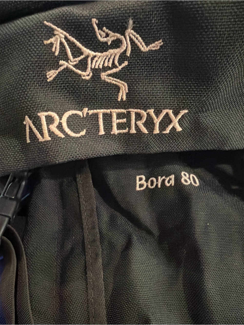 Arc'teryx Bora 80 80L Backpack M Black Blue Made in Canada Hiking Pack - Picture 6 of 9